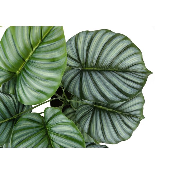 Black Green 24-Inch Calathea Indoor Table Potted Real Touch Artificial Plant, image 4